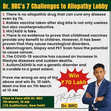 Dr Biswaroop Roy Chowdhury discussing evidence-based naturopathy